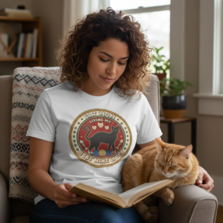 Cat Mom Living My Best Nine Lives T-Shirt lifestyle photo