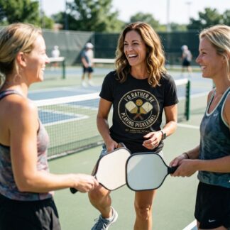 Id Rather Be Playing Pickleball T-Shirt lifestyle