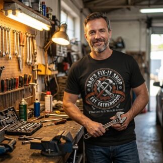 Dads Fix It Shop T-Shirt lifestyle