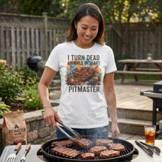 I Turn Dead Animals Into Art Pitmaster T-Shirt | BBQ Gift for Grillers