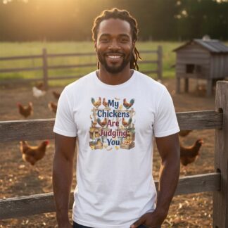 My Chickens Are Judging You Tee | Farmhouse Chicken Coop Design