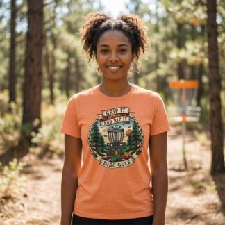 Grip It and Rip It Disc Golf Tee | Disc Golf Basket Forest Design