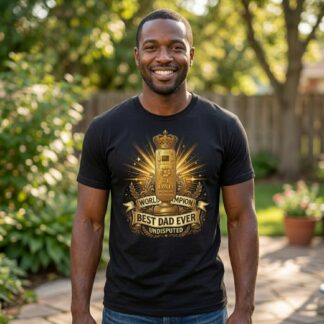 Best Dad Ever Boxing Belt T-Shirt | World Champion Dad Undisputed