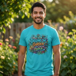 Digging the Garden Life T-Shirt | Gardening Graphic Tee, Floral Veggie Design
