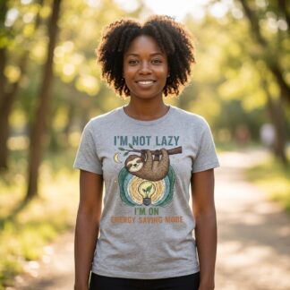 I'm Not Lazy I'm On Energy Saving Mode T-Shirt lifestyle photo