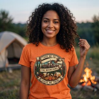 Take Me To The Mountains tee lifestyle photo