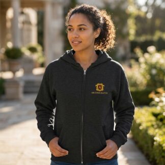 Aristocratix Logo Zip Hoodie lifestyle photo