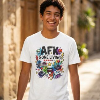 AFK Gone Living gaming icons T-Shirt lifestyle photo