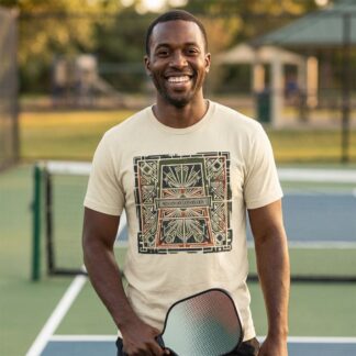 Geometric Art Deco Pattern Tee lifestyle photo