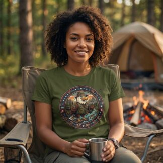 Patriotic Eagle Circle Art Tee lifestyle photo
