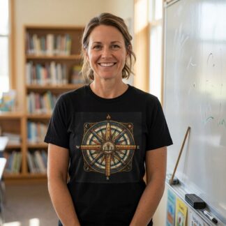 Teachers Vintage Nautical Compass Tee lifestyle photo