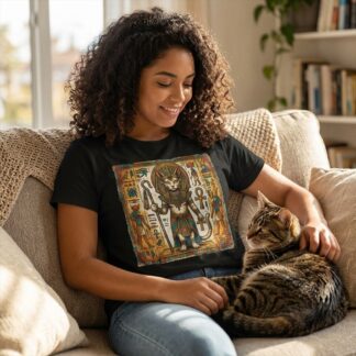 Egyptian Cat God artwork T-Shirt lifestyle photo