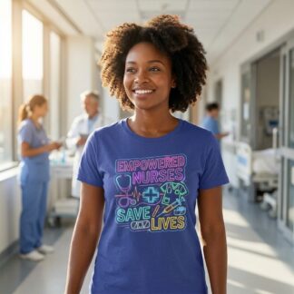 Empowered Nurses Save Lives T-Shirt lifestyle photo