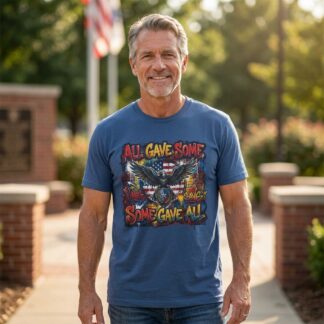 All Gave Some Some Gave All eagle tee lifestyle photo