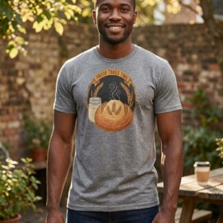 Sourdough Artisan Graphic Tee — Art Outbreak Originals | Black