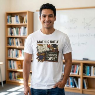 Math Is Not A Spectator Sport T-Shirt | Classroom Algebra Gift