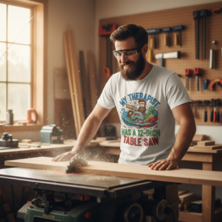 My Therapist Has a 12-Inch Table Saw T-Shirt | Woodworker Carpenter Tee