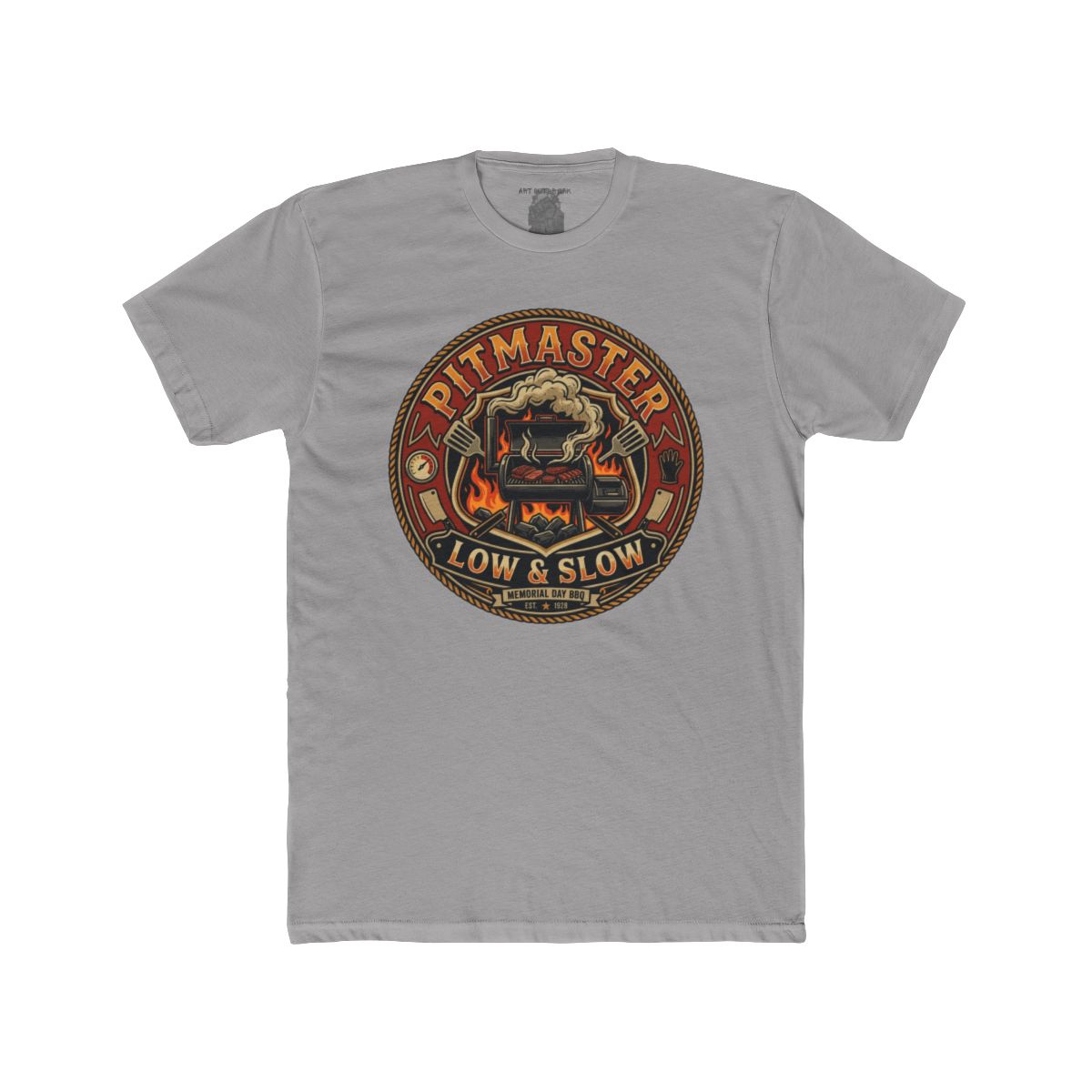 Pitmaster Low & Slow T-Shirt | BBQ Smoker Grill Logo - Image 3