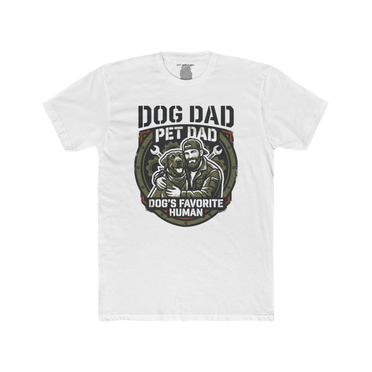 Dog Dad Pet Dad T-Shirt | Dog's Favorite Human Tee - Image 2