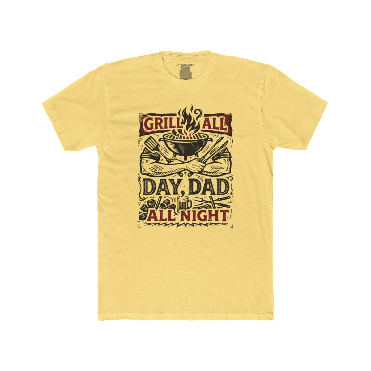 Grill All Day Dad All Night T-Shirt | BBQ Dad Tee - Image 6