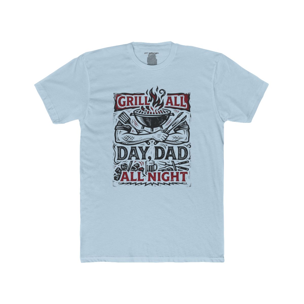 Grill All Day Dad All Night T-Shirt | BBQ Dad Tee - Image 7
