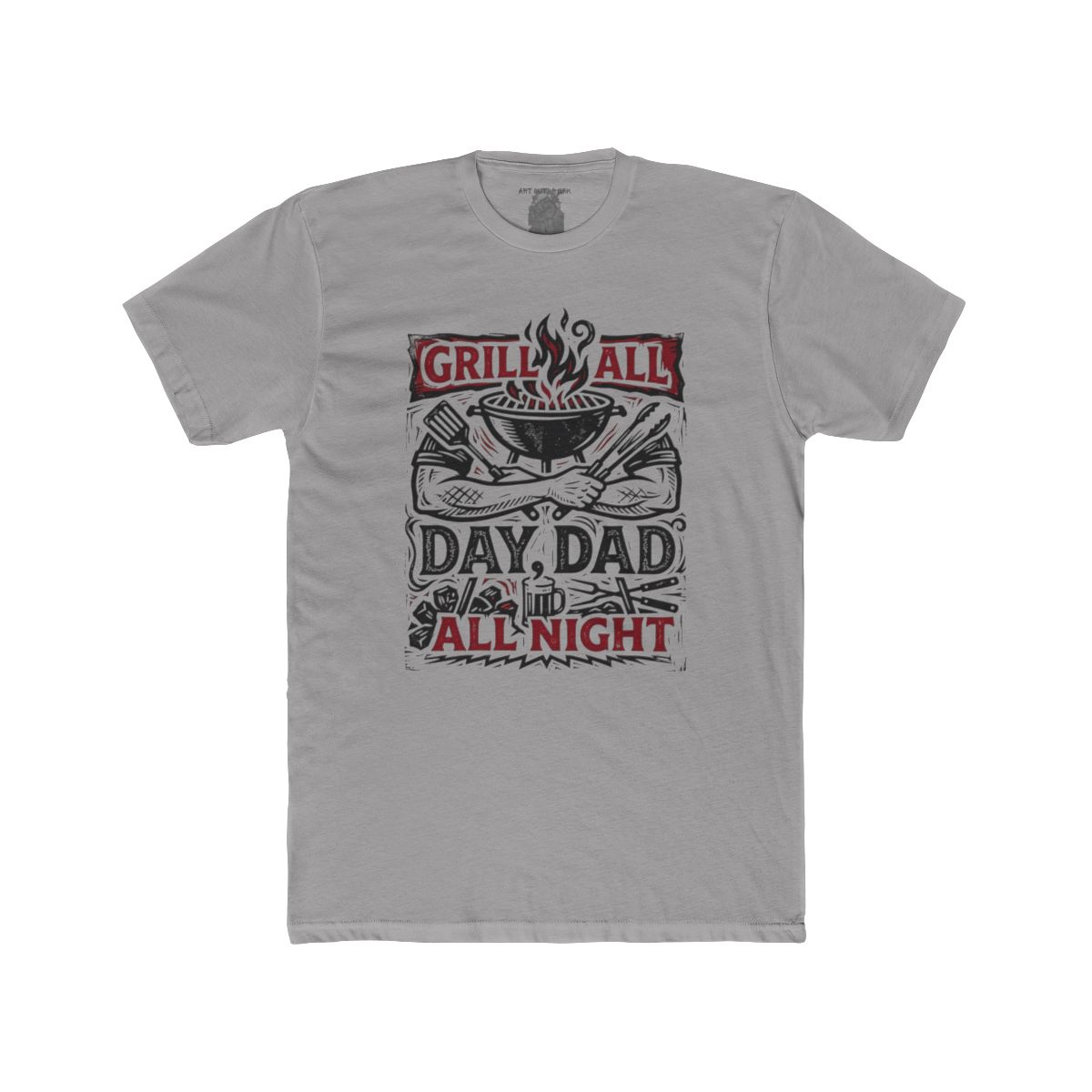Grill All Day Dad All Night T-Shirt | BBQ Dad Tee - Image 8