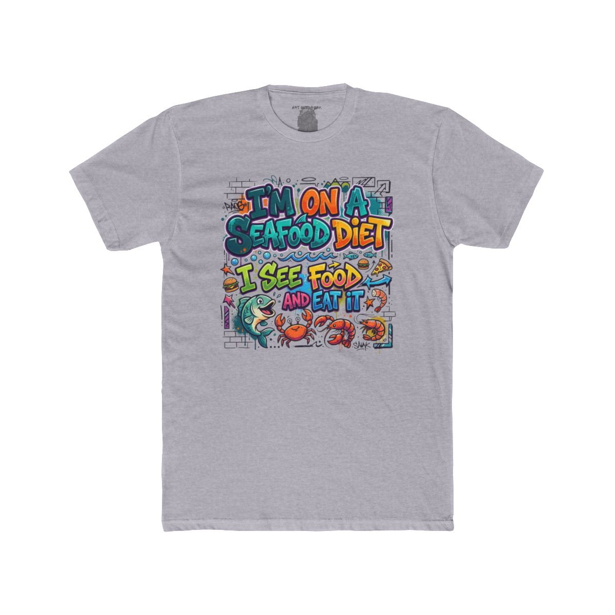 I'm On A Seafood Diet I See Food And Eat It T-Shirt | Funny Seafood Tee - Image 5