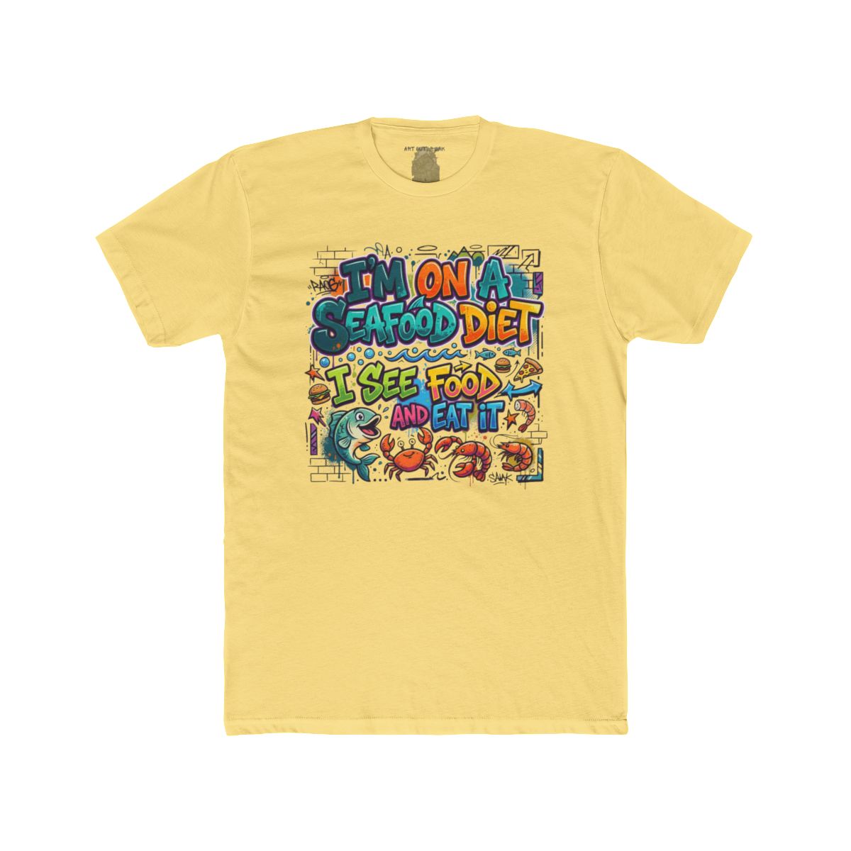 I'm On A Seafood Diet I See Food And Eat It T-Shirt | Funny Seafood Tee - Image 7