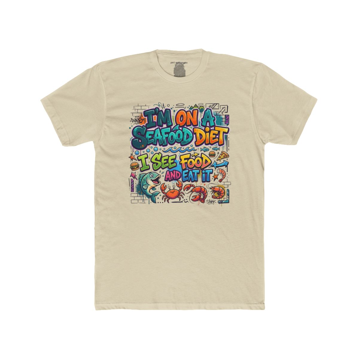 I'm On A Seafood Diet I See Food And Eat It T-Shirt | Funny Seafood Tee - Image 4