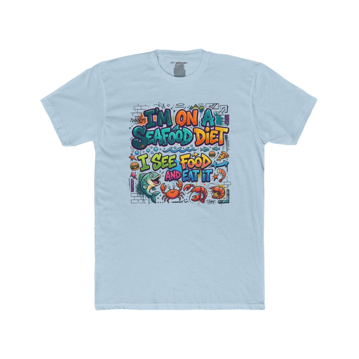 I'm On A Seafood Diet I See Food And Eat It T-Shirt | Funny Seafood Tee - Image 10