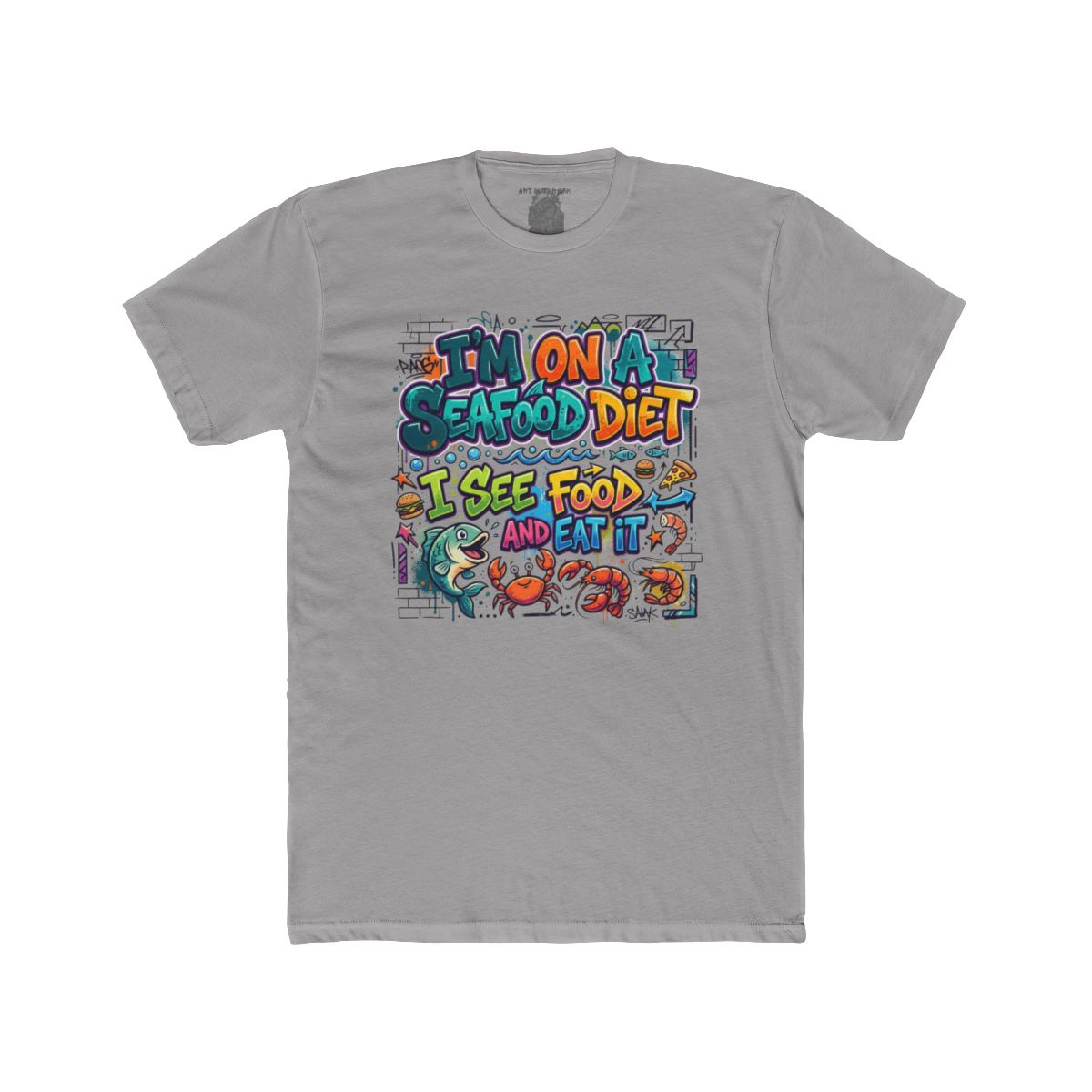 I'm On A Seafood Diet I See Food And Eat It T-Shirt | Funny Seafood Tee - Image 3