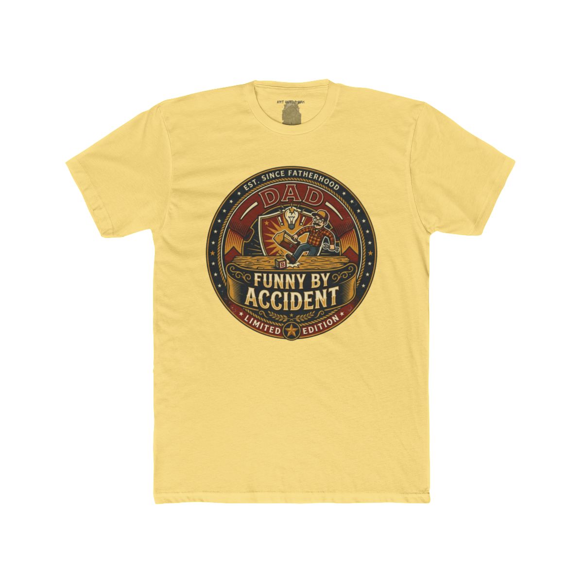 Dad Funny By Accident Tee | Retro Tiger Emblem, Limited Edition - Image 9