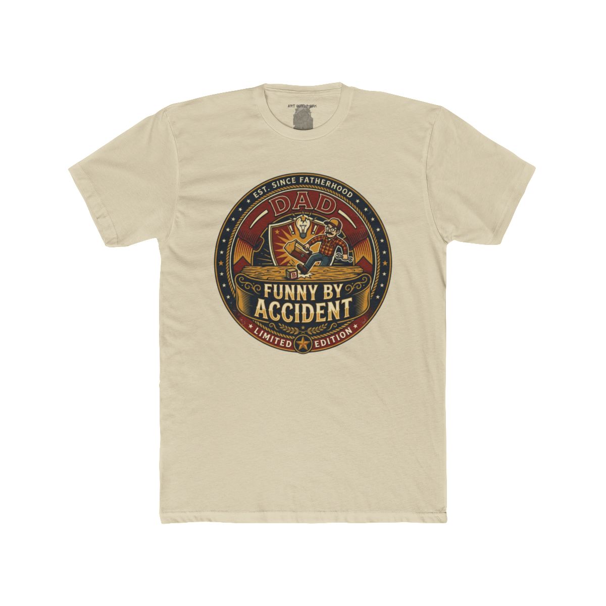 Dad Funny By Accident Tee | Retro Tiger Emblem, Limited Edition - Image 6