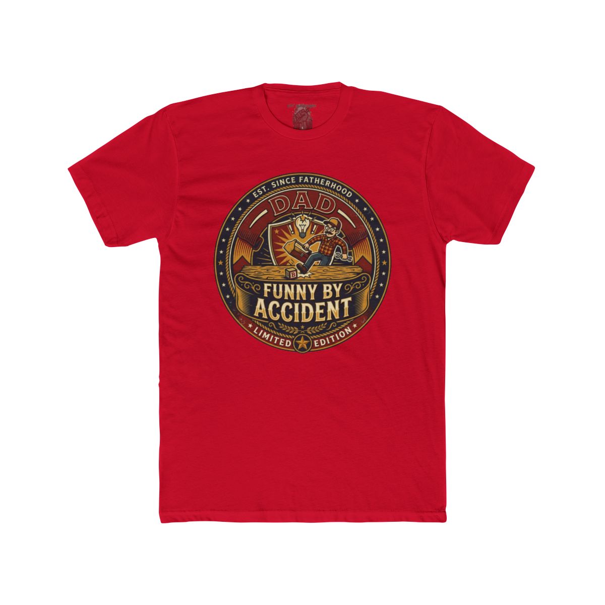 Dad Funny By Accident Tee | Retro Tiger Emblem, Limited Edition - Image 15