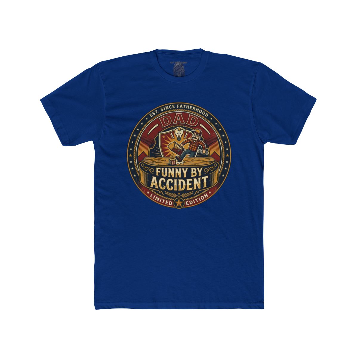 Dad Funny By Accident Tee | Retro Tiger Emblem, Limited Edition - Image 14
