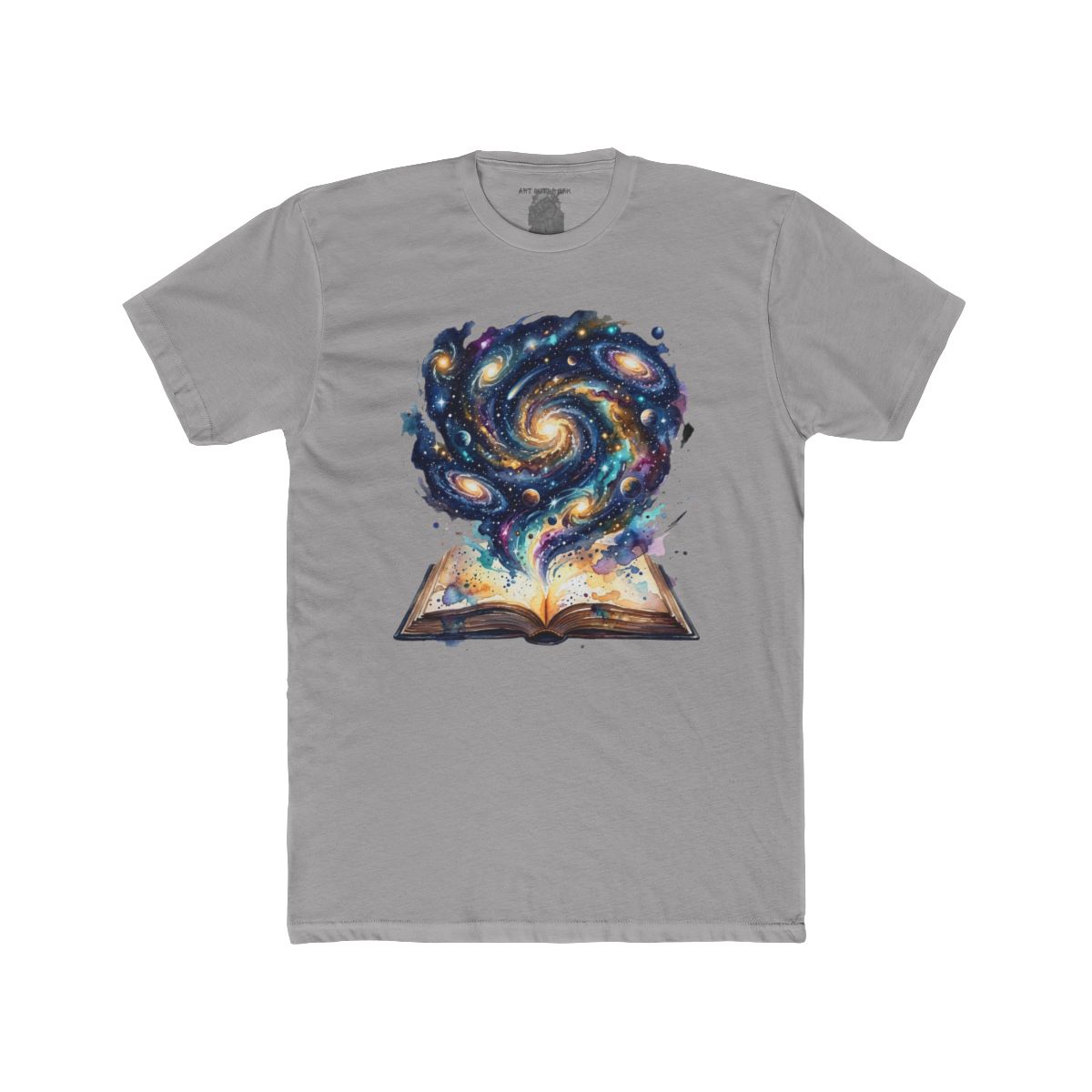 Galaxy Spellbook T-Shirt | Cosmic Book Illustration - Image 3