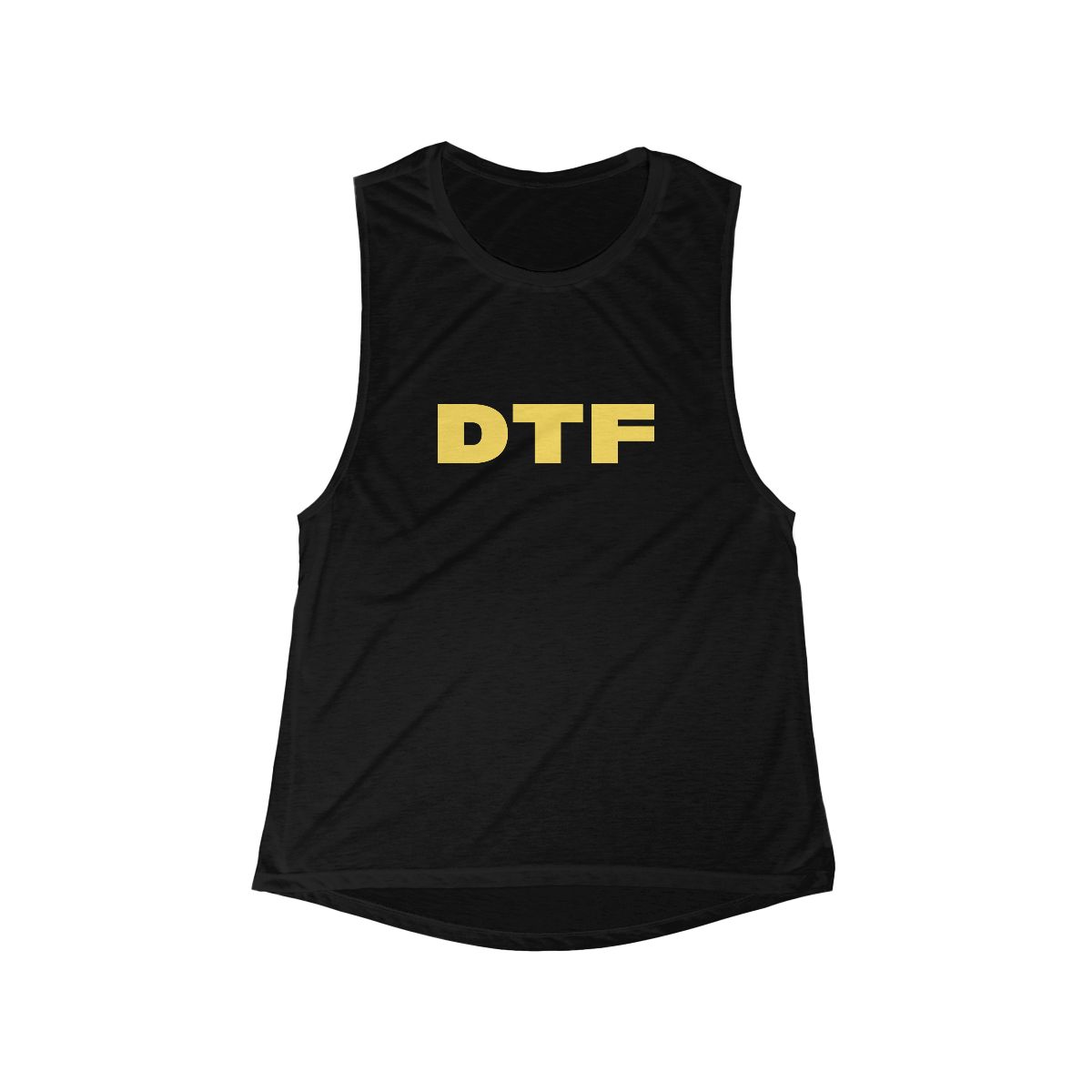 DTF Bold Lettering Tank Top | Women's Muscle Tank - Image 6