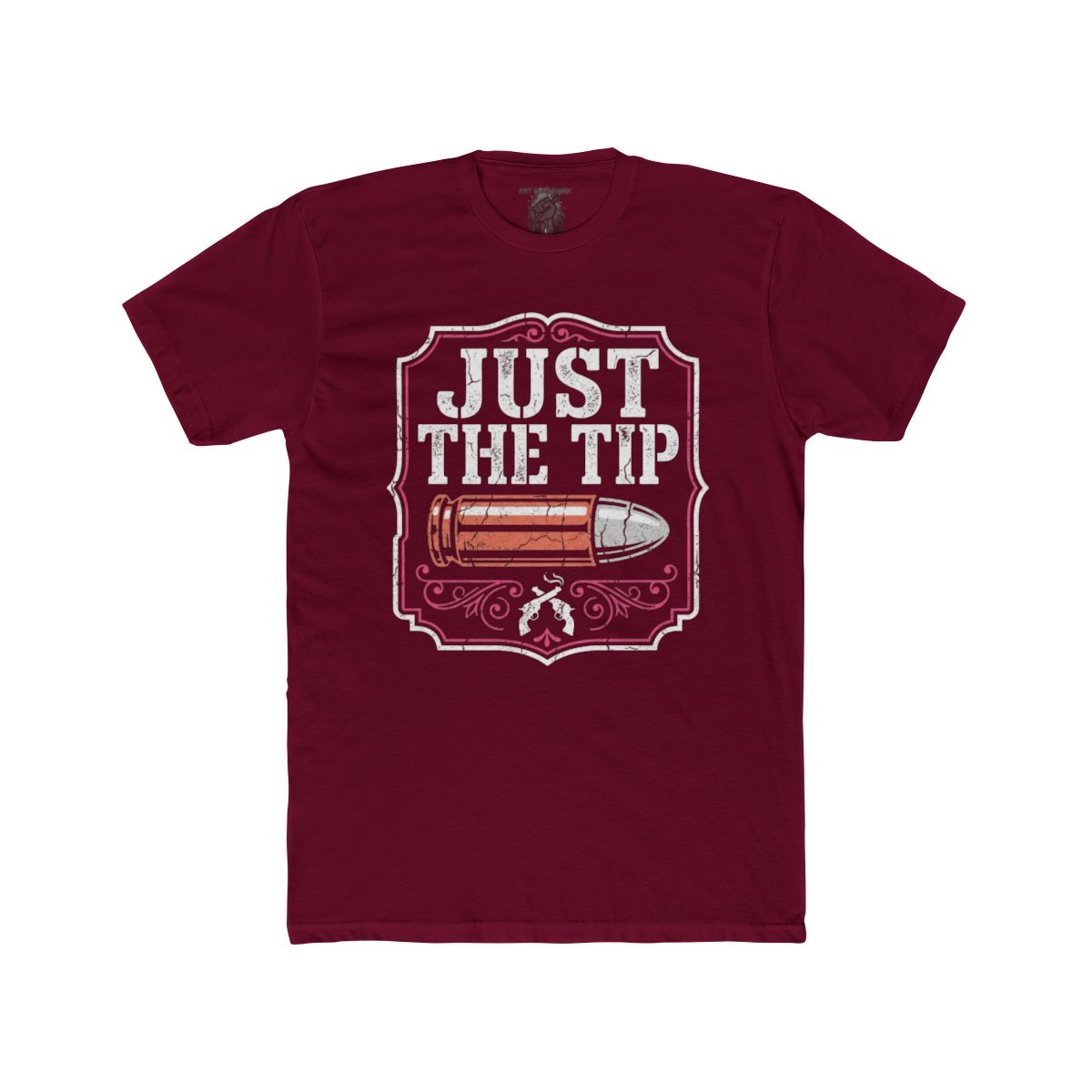 Just The Tip bullet graphic Tee | vintage bullet illustration, edgy humor - Image 8
