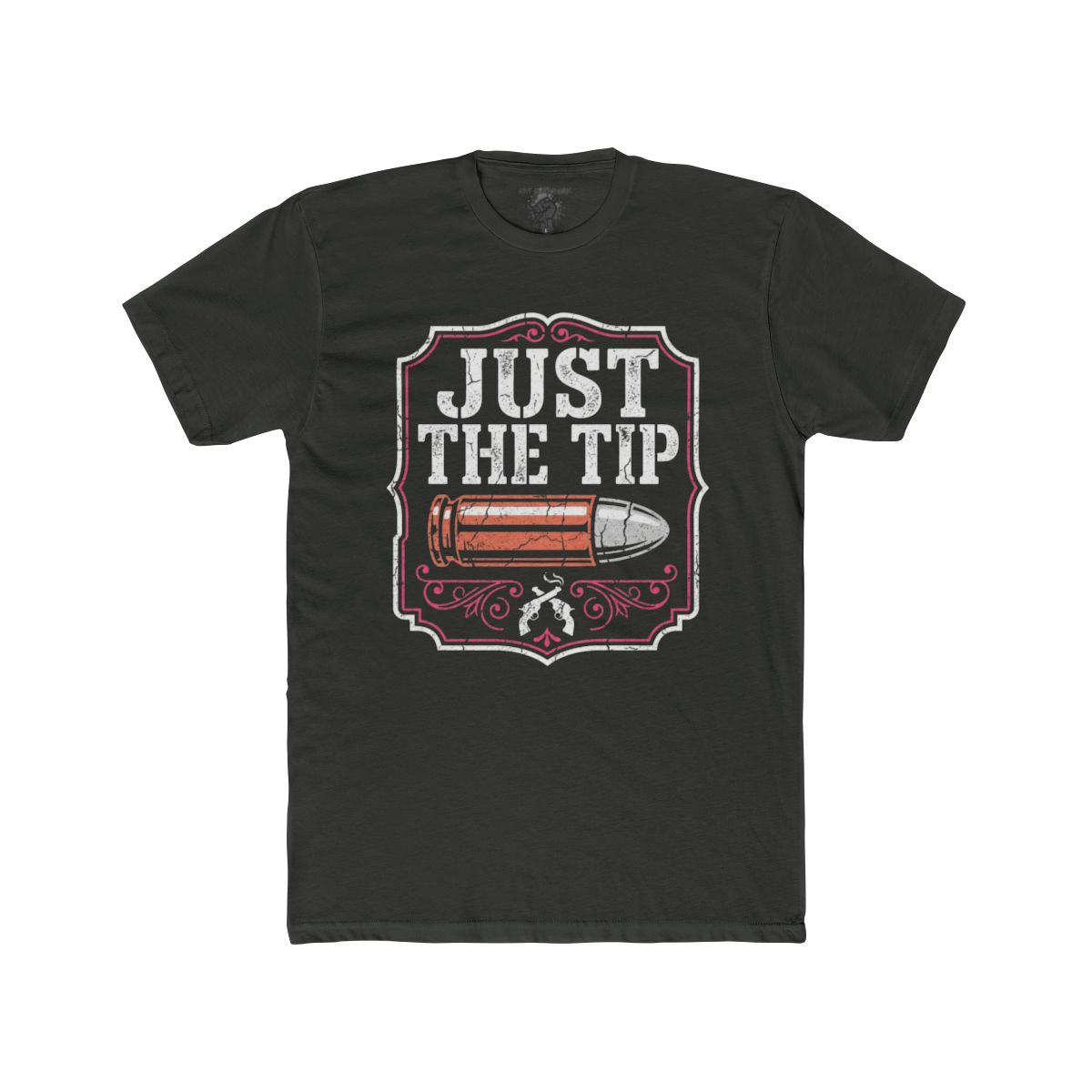 Just The Tip bullet graphic Tee | vintage bullet illustration, edgy humor - Image 5