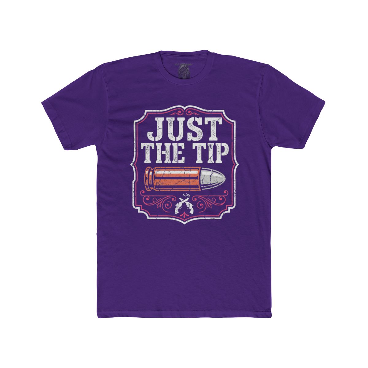 Just The Tip bullet graphic Tee | vintage bullet illustration, edgy humor - Image 7