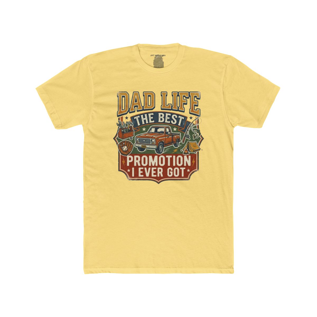 Dad Life The Best Promotion I Ever Got T-Shirt | Vintage Truck Dad Tee - Image 8