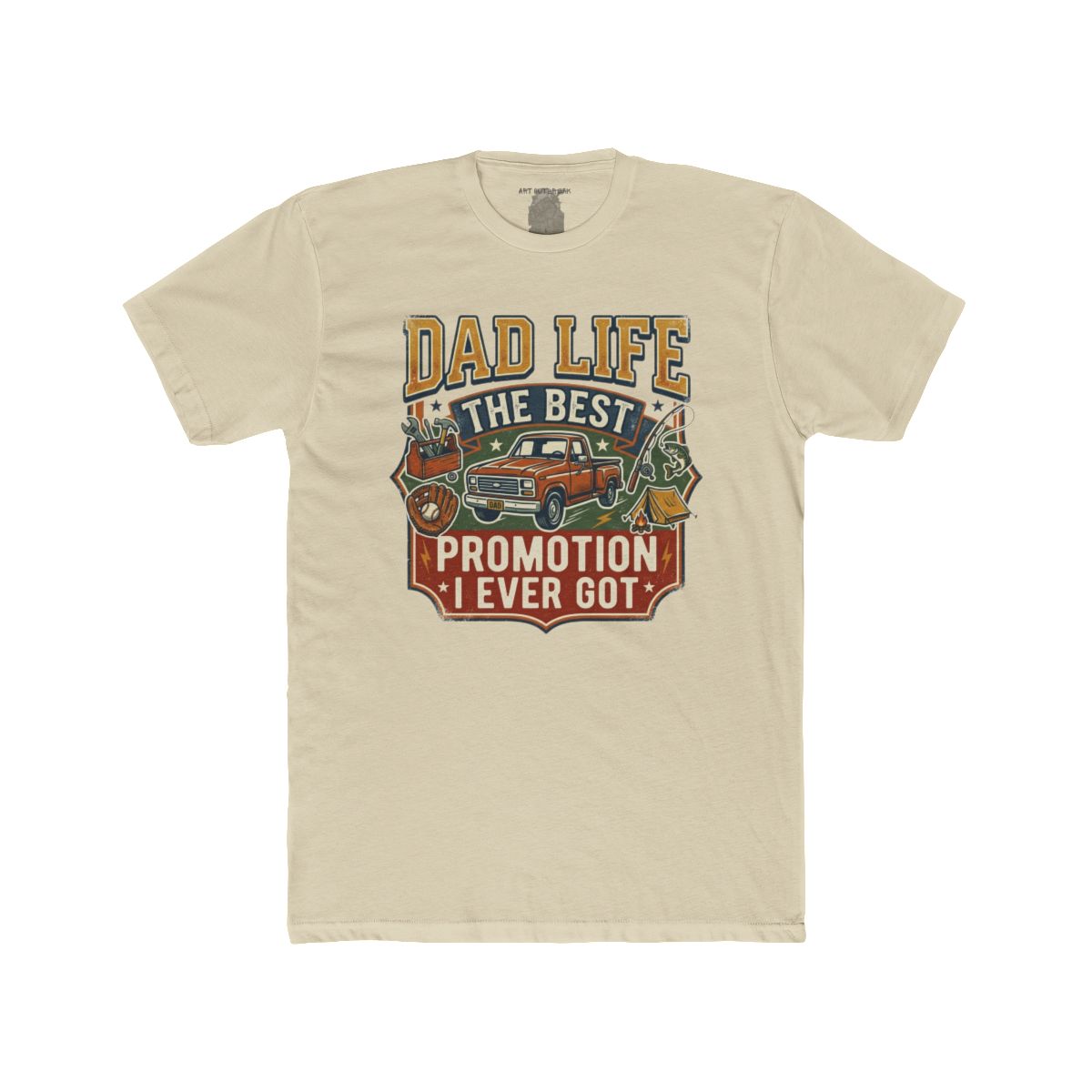 Dad Life The Best Promotion I Ever Got T-Shirt | Vintage Truck Dad Tee - Image 5