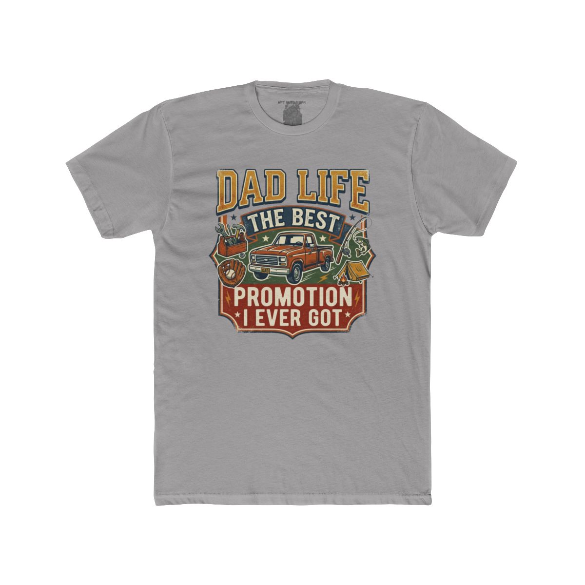 Dad Life The Best Promotion I Ever Got T-Shirt | Vintage Truck Dad Tee - Image 3