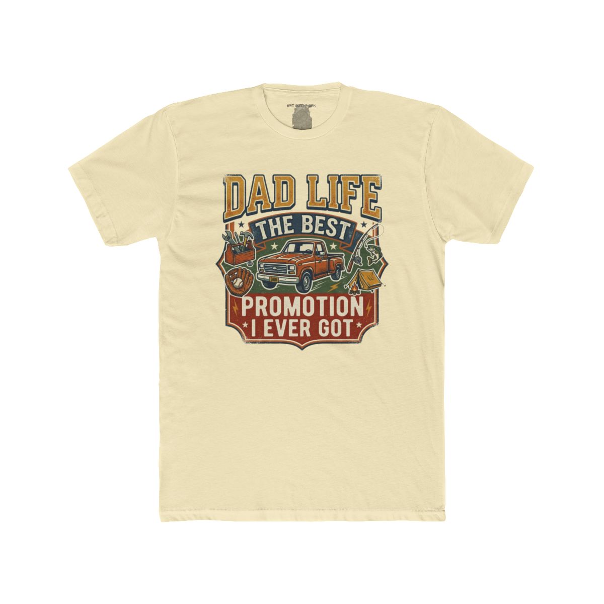 Dad Life The Best Promotion I Ever Got T-Shirt | Vintage Truck Dad Tee - Image 7