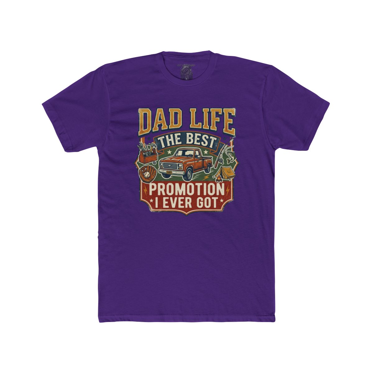 Dad Life The Best Promotion I Ever Got T-Shirt | Vintage Truck Dad Tee - Image 15