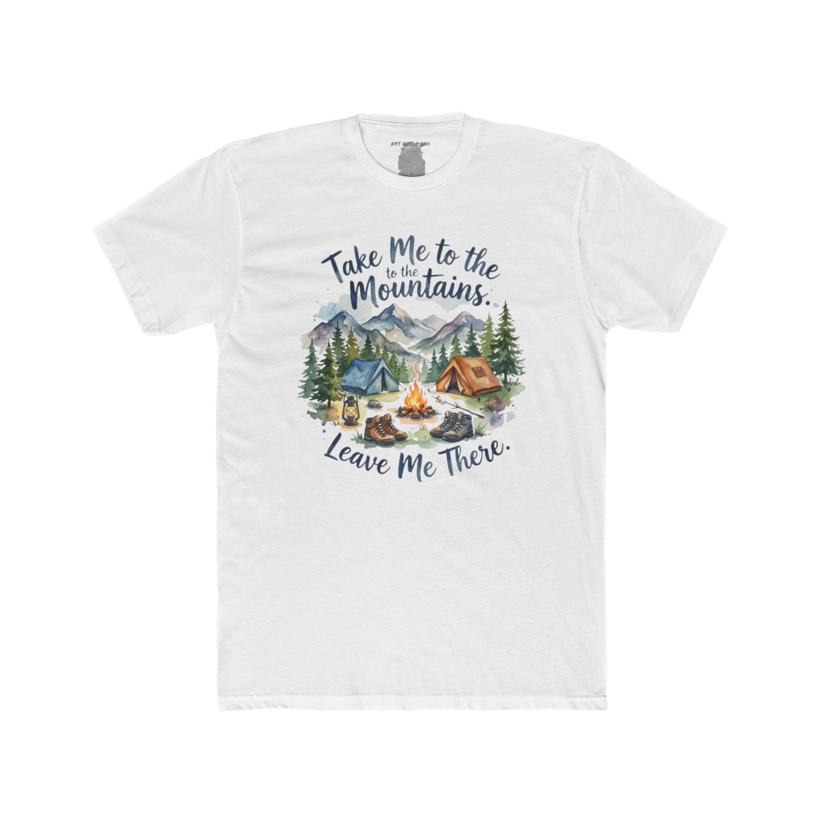 Take Me to the Mountains tee | Camping Scene, Campfire, Cabins - Image 2