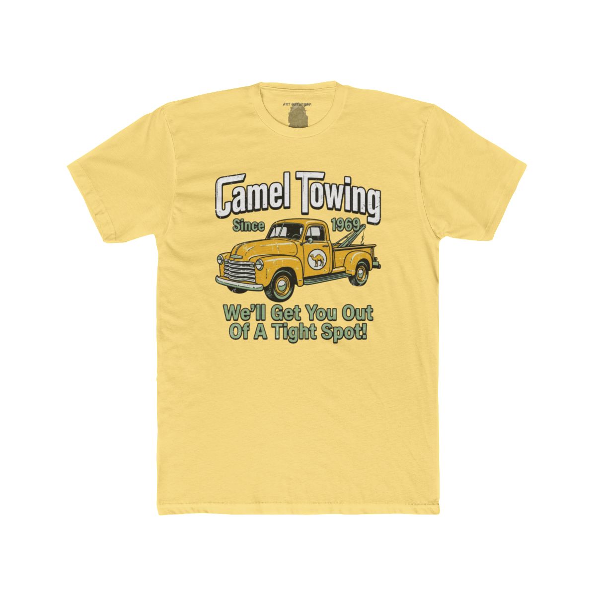 Camel Towing Truck Tee | Vintage Tow Truck Graphic, Funny Slogan - Image 8