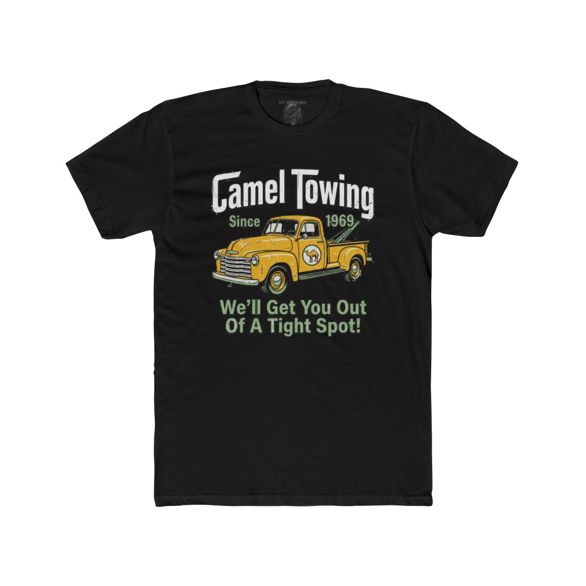 Camel Towing Truck Tee | Vintage Tow Truck Graphic, Funny Slogan - Image 4
