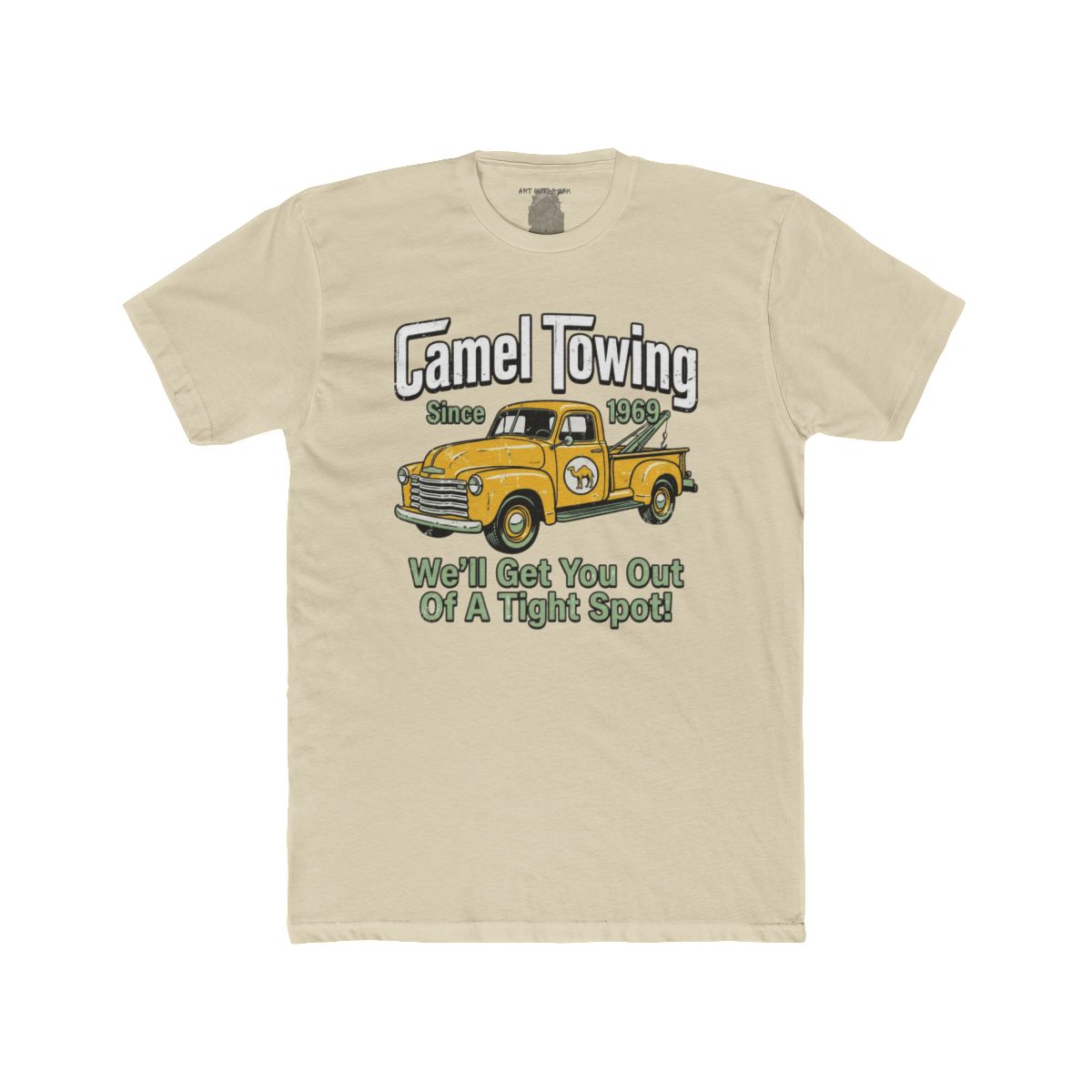 Camel Towing Truck Tee | Vintage Tow Truck Graphic, Funny Slogan - Image 5