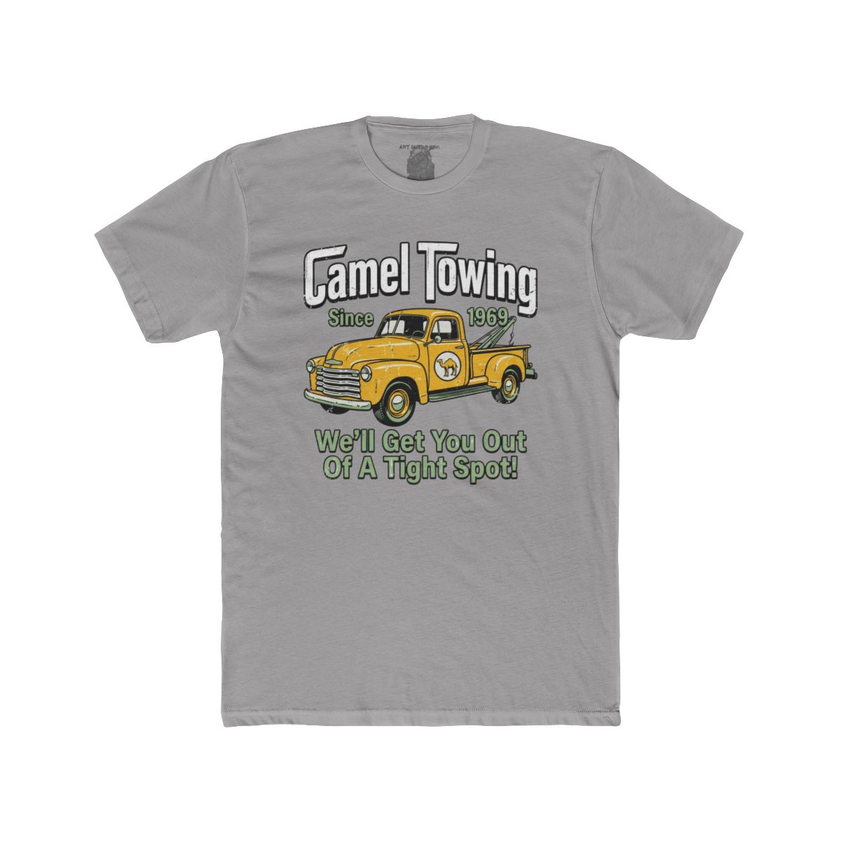 Camel Towing Truck Tee | Vintage Tow Truck Graphic, Funny Slogan - Image 3